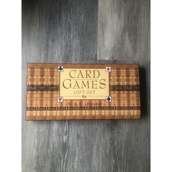 Card Games Gift Set by N. A. C. Bathe Book & New C - Picture 1 of 12